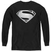 Justice League Movie - Superman Symbol Black Suit 2 L - S Youth