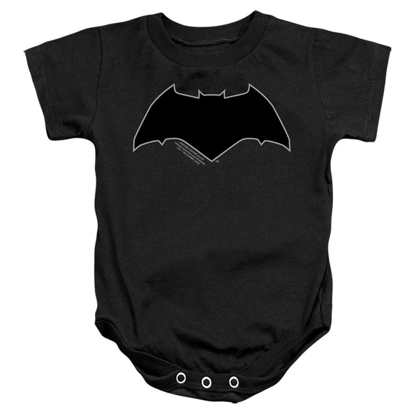 Justice League Movie - Batman Logo Gray Outline Infant Snapsuit