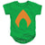 Justice League Movie - Aquaman Solid Color Infant Snapsuit