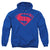 Justice League Movie - Superman Solid Color Adult Pullover Hoodie