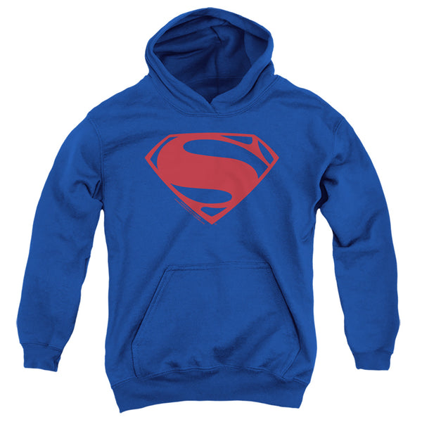 Justice League Movie - Superman Solid Color Youth Hooded Sweatshirt