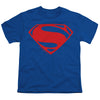 Justice League Movie - Superman Solid Color Youth Short Sleeve