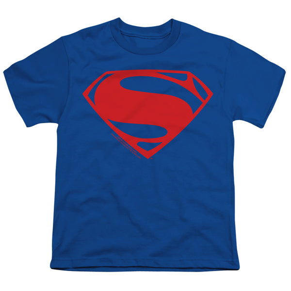 Justice League Movie - Superman Solid Color Youth Short Sleeve