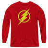 Justice League Movie - Flash Solid Color L - S Youth