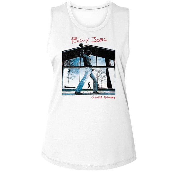 Billy Joel Glass Houses-Ladies Muscle Tank