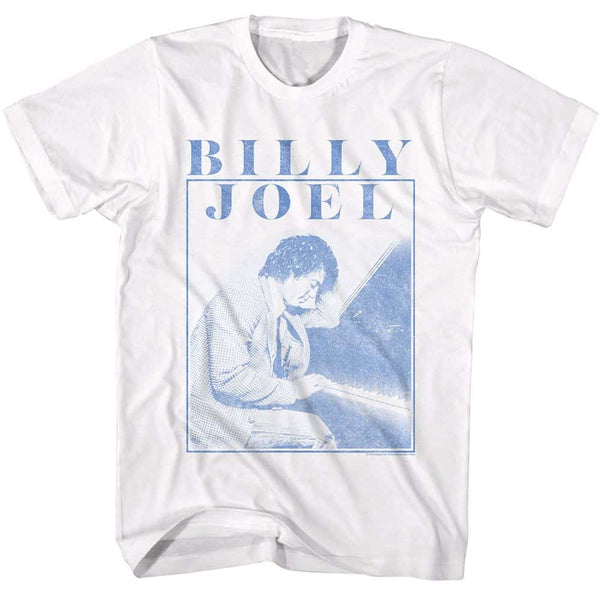 Billy Joel Playing Piano Photo- S/S Tshirt