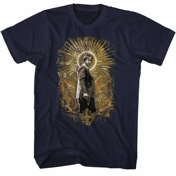 John Wick Gold Halo- Adult S/S Tshirt