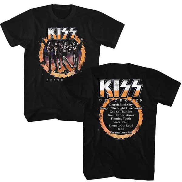 Kiss Destroyer Album- S/S Tshirt 2-Sided