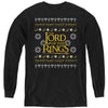 Lord Of The Rings - Ugly Christmas Logo L - S Youth