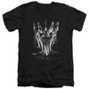 LOR - Big Sauron Head Adult Slim Fit V Neck Cotton