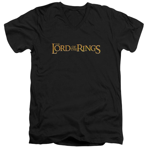LOR - Lotr Logo Adult Slim Fit V Neck Cotton