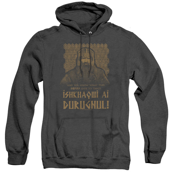 Lord Of The Rings - Ishkhaqwi Durugnul Adult Heather Hoodie