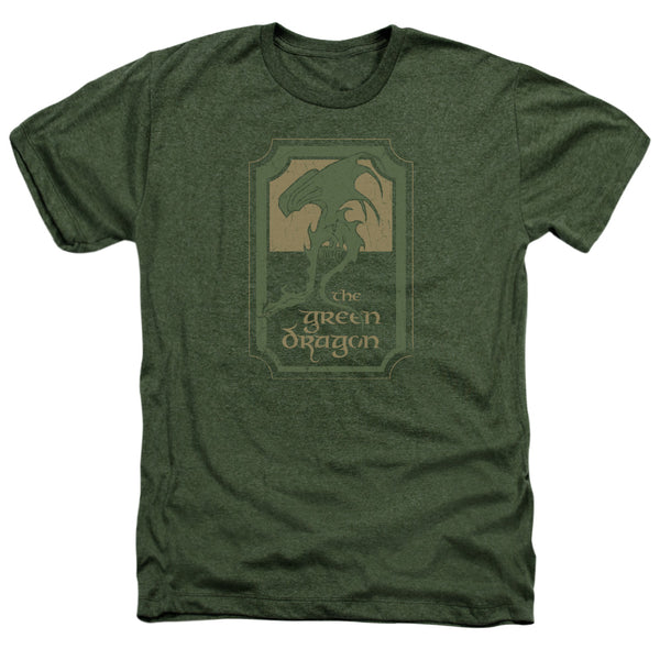 Lord Of The Rings - Green Dragon Tavern Adult Regular Fit Heather Short Sleeve