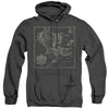 Lord Of The Rings - Map Of Me Adult Heather Hoodie