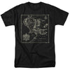 Lord Of The Rings - Map Of Me Adult Regular Fit Short Sleeve