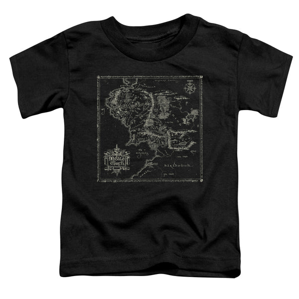 Lord Of The Rings - Map Of Me Toddler Short Sleeve