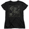 Lord Of The Rings - Map Of Me Women's Short Sleeve