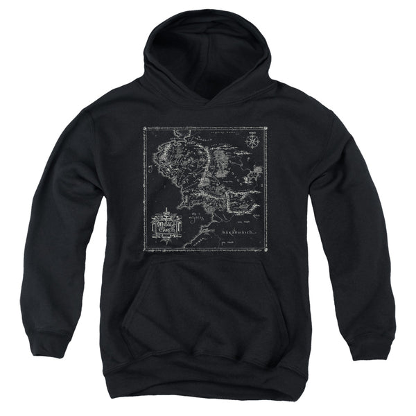 Lord Of The Rings - Map Of Me Youth Hooded Sweatshirt
