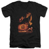 Lord of the Rings - Destroy The Ring Adult Slim Fit V Neck Cotton