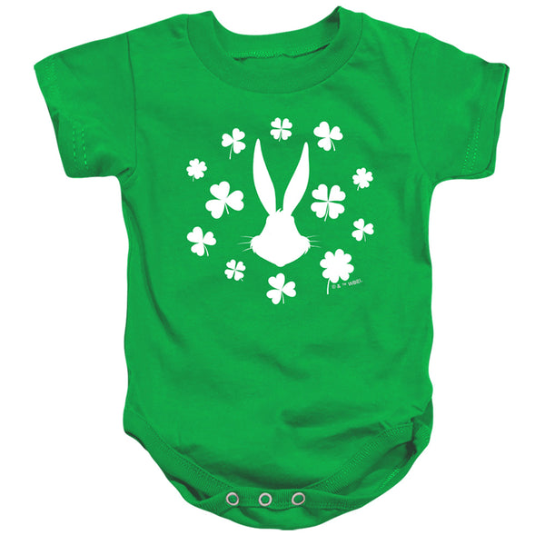 Looney Tunes - Bugs Bunny St. Patrick's Clover Silhouette Infant Snapsuit