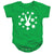 Looney Tunes - Bugs Bunny St. Patrick's Clover Silhouette Infant Snapsuit