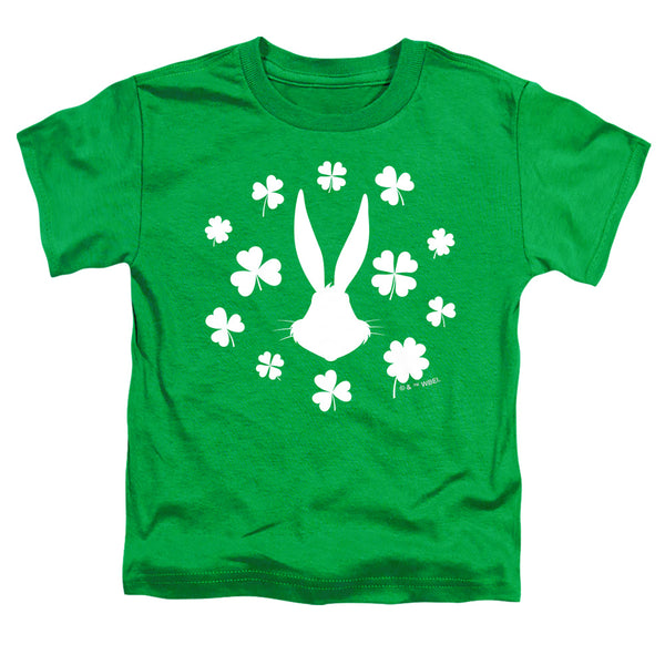 Looney Tunes - Bugs Bunny St. Patrick's Clover Silhouette Toddler Short Sleeve