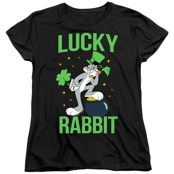 Looney Tunes - Bugs Bunny St. Patrick's Lucky Rabbit Women's Short Sleeve