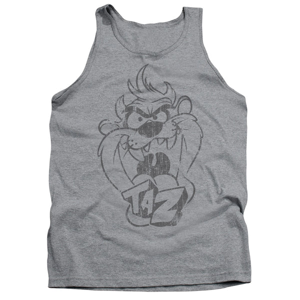 Looney Tunes - Faded Taz Adult Tank Top