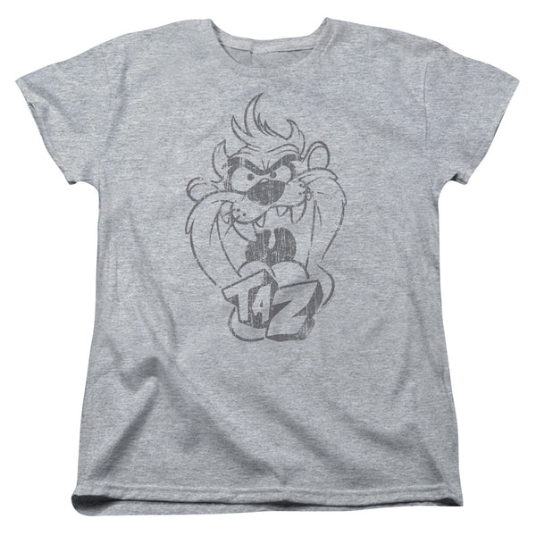 Looney Tunes - Faded Taz Women's Short Sleeve