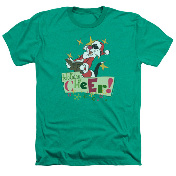 Looney Tunes - Cheer Sylvester Adult Regular Fit Heather Short Sleeve