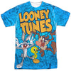 Looney Tunes - Collage Of Characters Adult Regular Fit Short Sleeve 100% Poly