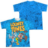Looney Tunes - Collage Of Characters (Front - Back Print) Youth Short Sleeve 100% Poly
