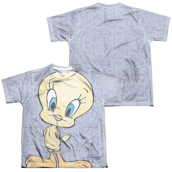 Looney Tunes - Tweety Girl (Front - Back Print) Youth Short Sleeve 100% Poly