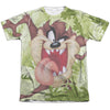 Looney Tunes - Taz Adult Regular Fit Short Sleeve 65 - 35 Poly - Cotton