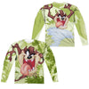 Looney Tunes - Taz (Front - Back Print) L - S Adult Poly Crew