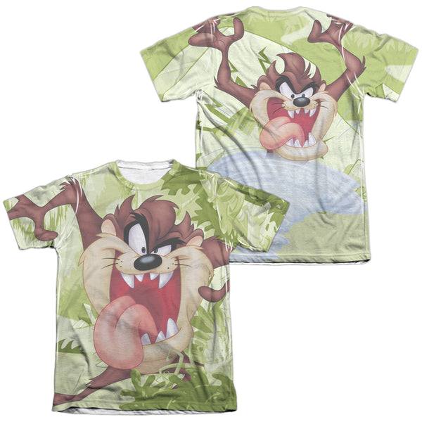 Looney Tunes - Taz (Front - Back Print) Adult Regular Fit Short Sleeve 65 - 35 Poly - Cotton