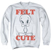Looney Tunes - Felt Cute Adult Crewneck Sweatshirt