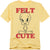 Looney Tunes - Felt Cute Adult Regular Fit Short Sleeve