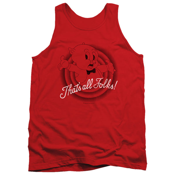 Looney Tunes - Thats All Folks Adult Tank Top