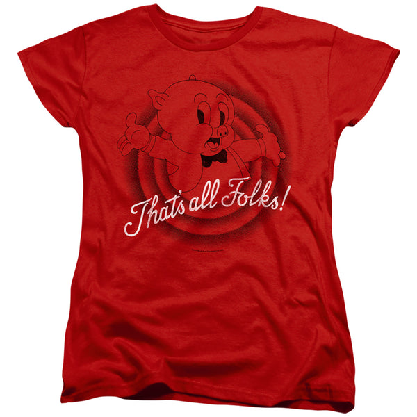 Looney Tunes - Thats All Folks Women's Short Sleeve
