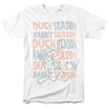 Looney Tunes - Duck Season Rabbit Season Adult Regular Fit Short Sleeve