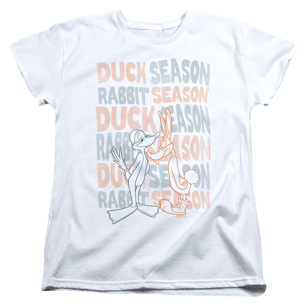 Looney Tunes - Duck Season Rabbit Season Women's Short Sleeve