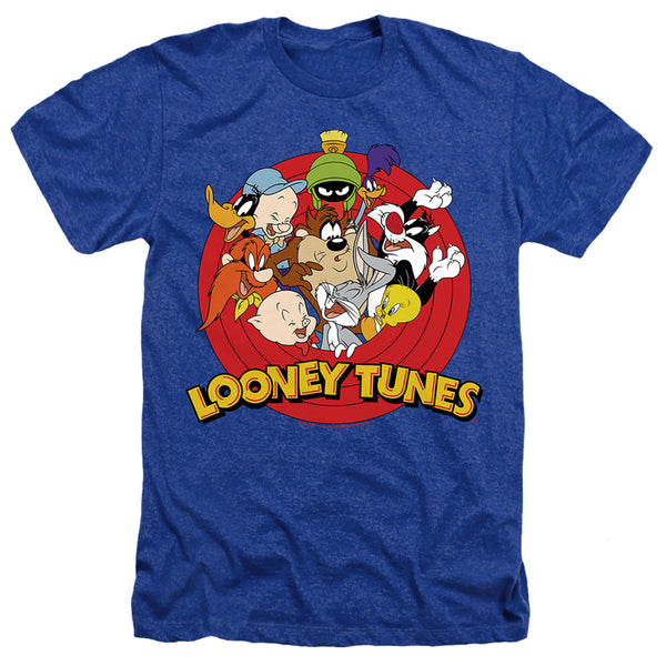 Looney Tunes - Smaller Group Logo Adult Regular Fit Heather Short Sleeve