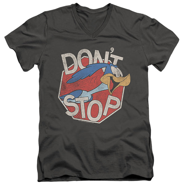 Looney Tunes - Dont Stop Adult Slim Fit V Neck Cotton