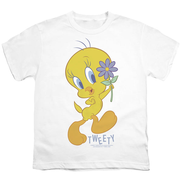Looney Tunes - Tweety Flower Youth Short Sleeve