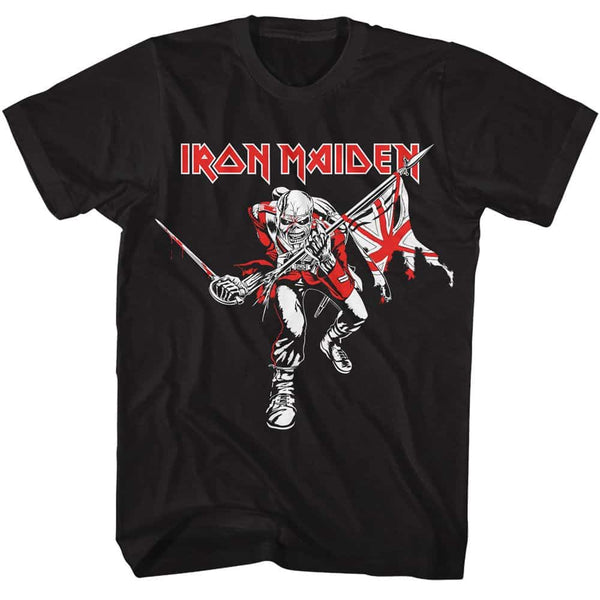 Iron Maiden Red White Trooper- S/S Tshirt