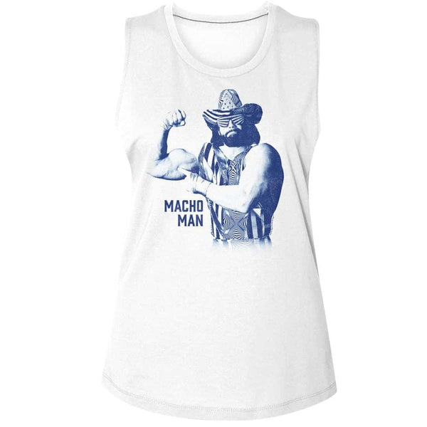 Macho Man Mono-Ladies Muscle Tank