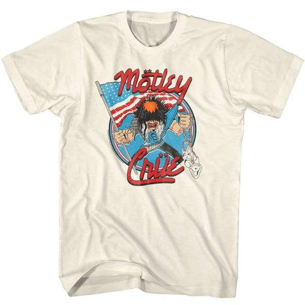 Motley Crue Allister With Us Flag- S/S Tshirt