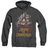 Army Of Darkness - Bloody Poster Adult Heather Hoodie