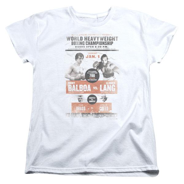 Rocky III - Vs Clubber Poster Women's Short Sleeve